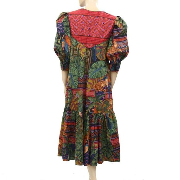 FARM Rio Multicolor Patterned Midi Dress - Picture 3 of 4